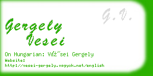 gergely vesei business card